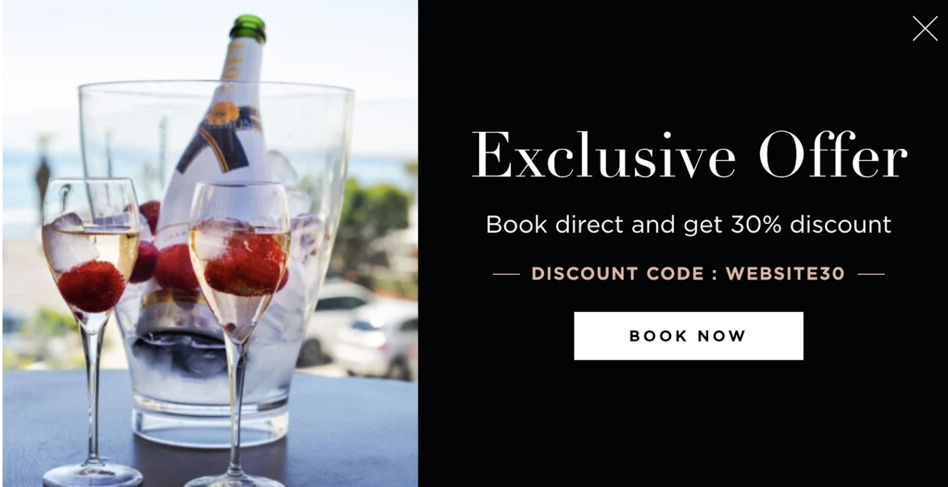 Direct hotel booking banner